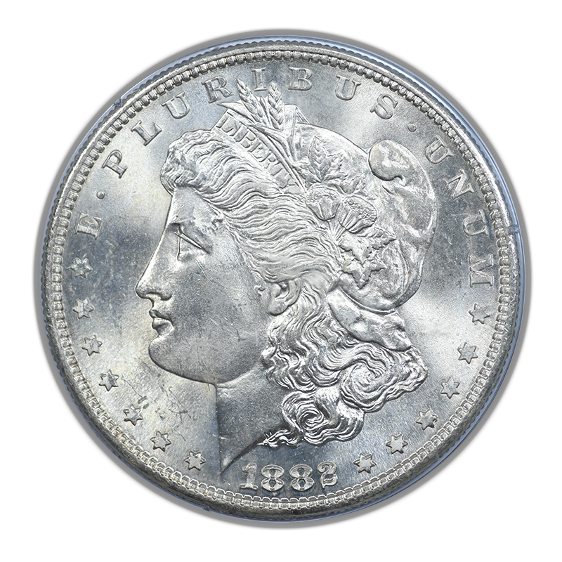 1882-S Morgan Dollar $1 PCGS Rattler MS65 CAC
