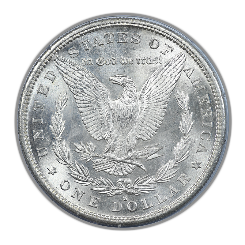 1882-S Morgan Dollar $1 PCGS Rattler MS65 CAC