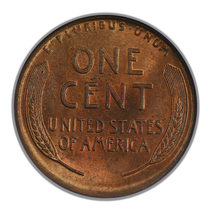 1916 Lincoln Wheat Cent 1C ANACS Soapbox MS64RB - TONED!