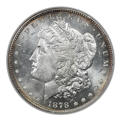 1878 7TF Reverse of 1878 Morgan Dollar $1 NGC Fatty MS63DPL - Deep Mirror Prooflike