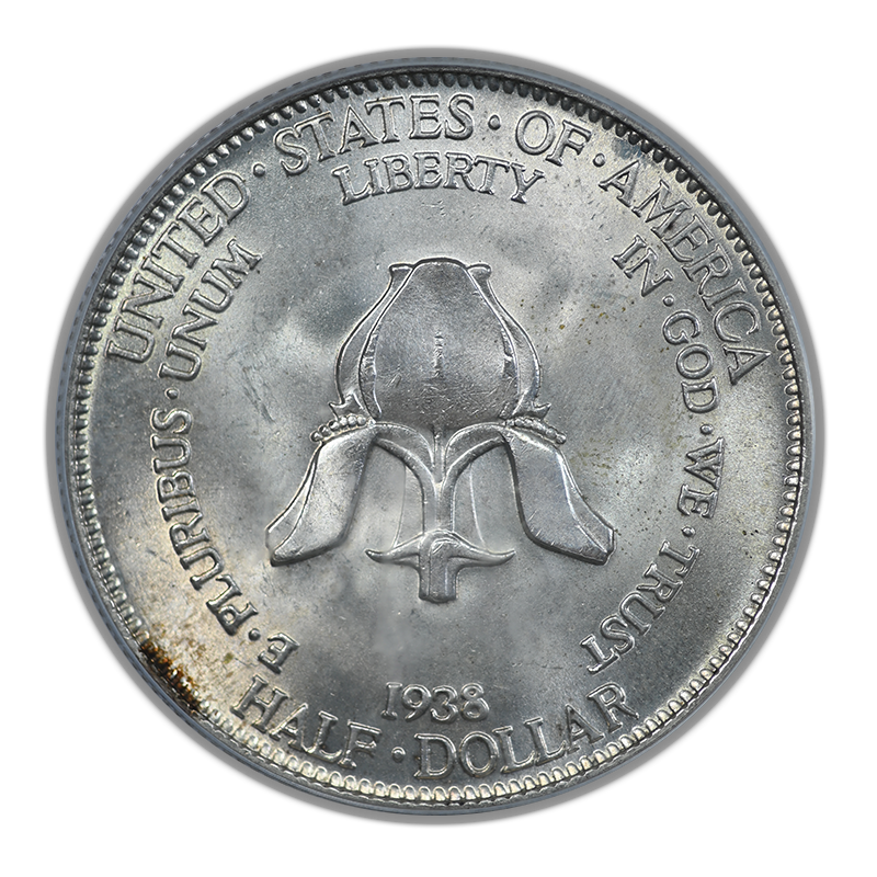 1938 New Rochelle Classic Commemorative Half Dollar 50C PCGS MS65 CAC OGH