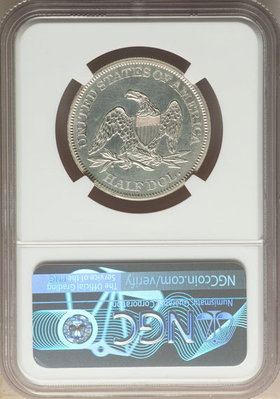 1861 50C Proof Seated Half Dollar NGC PR65