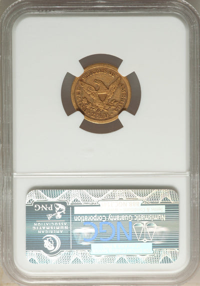 1866-S $2.50 Liberty Quarter Eagle Details NGC XF40