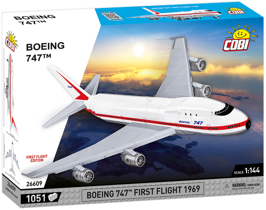COBI FIRST FLIGHT EDITION Boeing 747 Passenger Jet 1969: Set #26609