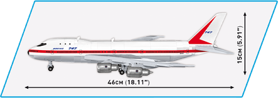 COBI FIRST FLIGHT EDITION Boeing 747 Passenger Jet 1969: Set #26609