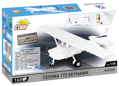 COBI Cessna 172 Skyhawk Aircraft (White): Set #26620