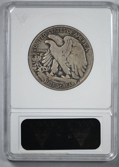 1921-S Walking Liberty Half Dollar 50C ANACS Soapbox F12
