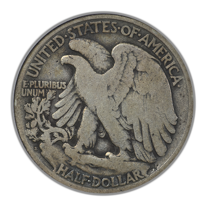 1921-S Walking Liberty Half Dollar 50C ANACS Soapbox F12