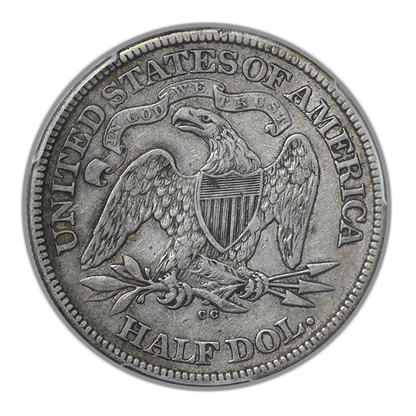 1874-CC Liberty Seated Half Dollar 50C PCGS VF35 CAC - Arrows