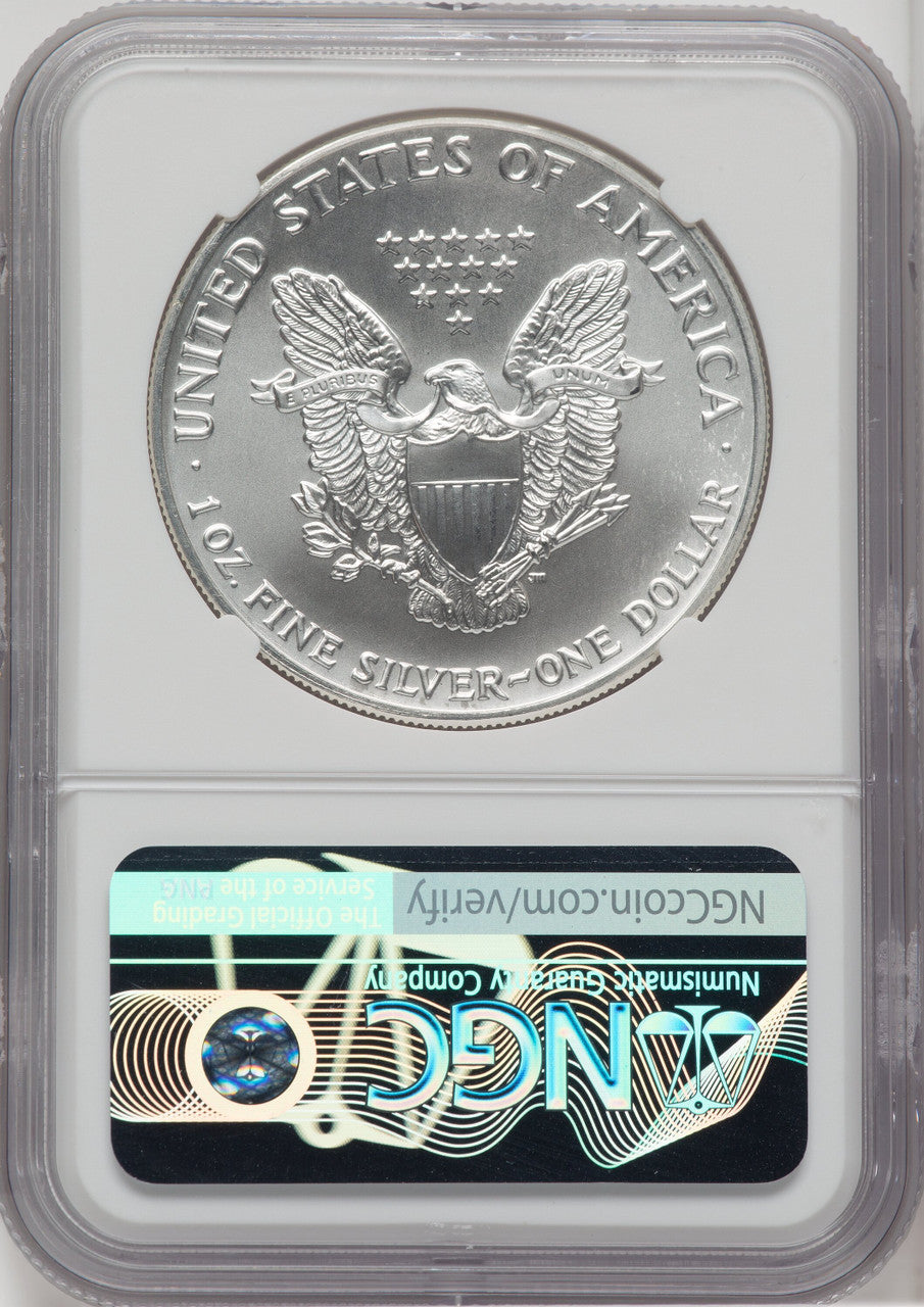 1991 S$1 Silver Eagle NGC MS70