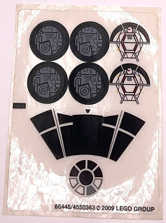 Sticker Sheet for Set Midi-Scale Millennium Falcon, 7778 - (86448/4550363), Part# 7778stk01