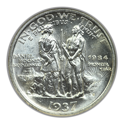 1937-S Boone Classic Commemorative Half Dollar 50C NGC MS66* Star
