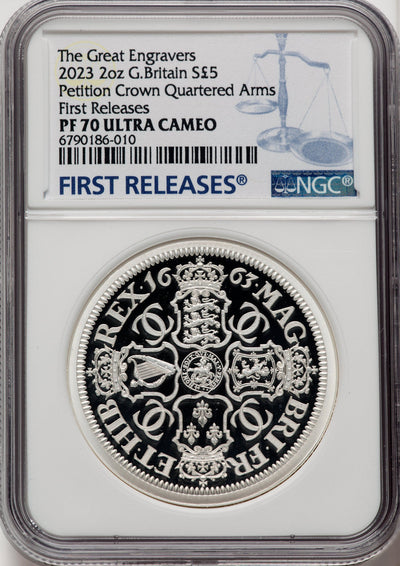 2023 2oz G.Brtian Crown Quartered Arms Coin NGC PF70UCAM