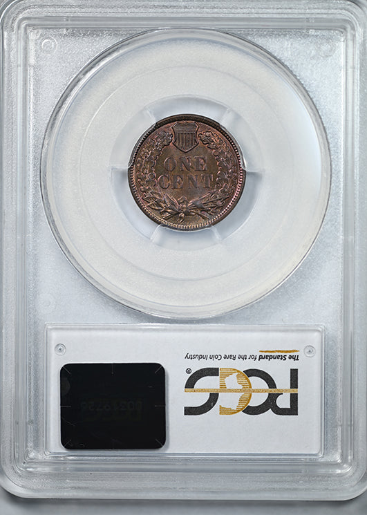 1882 Indian Head Cent 1C PCGS MS65BN CAC - TONED!