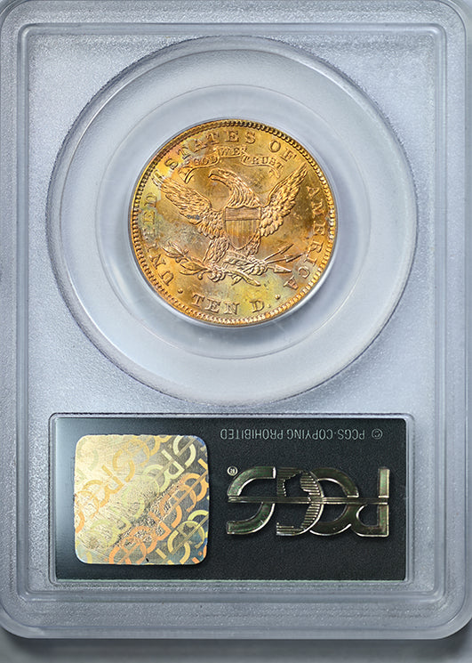 1907 Liberty Head Gold Eagle $10 PCGS MS61 OGH - REVERSE TONED!