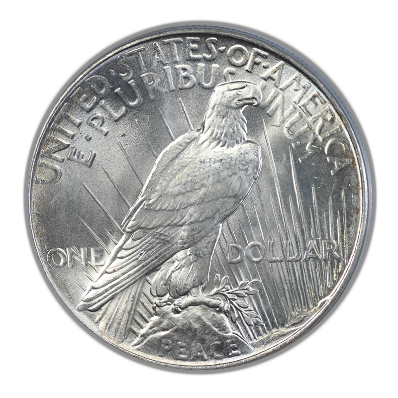 1925 Peace Dollar $1 PCGS MS66 CAC OGH