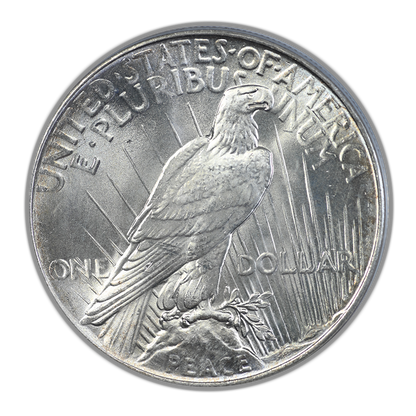1925 Peace Dollar $1 PCGS MS66 CAC OGH