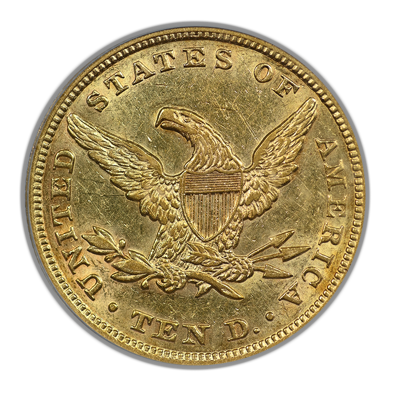 1855 Liberty Head Gold Eagle $10 PCGS AU50