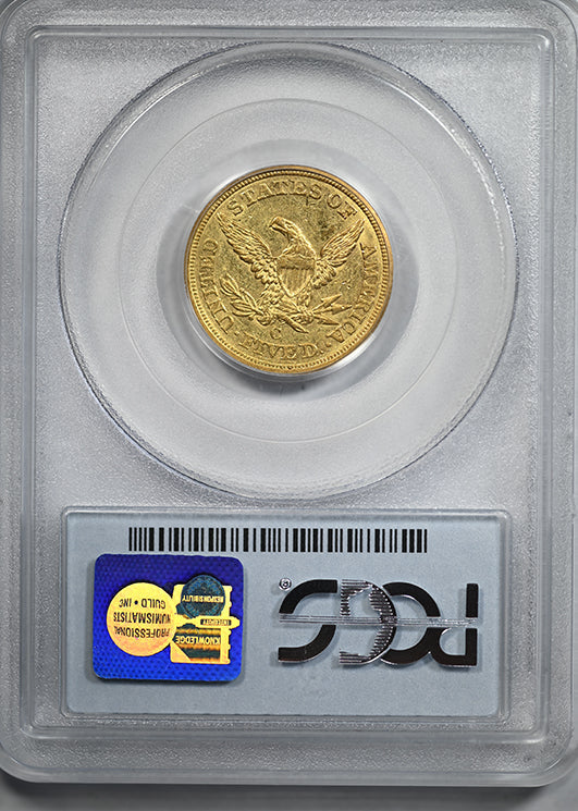 1853-C Liberty Head Gold Half Eagle $5 PCGS AU53 - CHARLOTTE GOLD!
