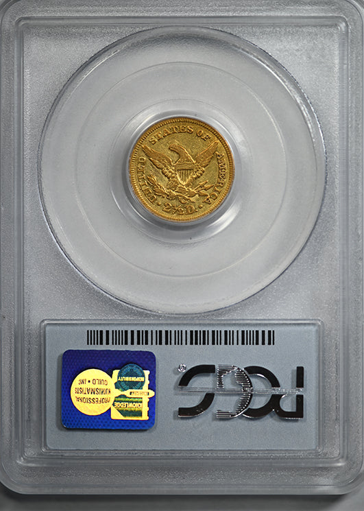 1848-C Liberty Head Gold Quarter Eagle $2.50 PCGS VF35 - CHARLOTTE GOLD!