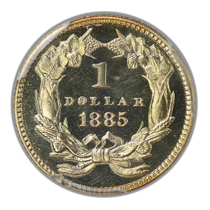 1885 Proof Type 3 Indian Princess Head Gold Dollar G$1 PCGS PR66DCAM Deep Cameo