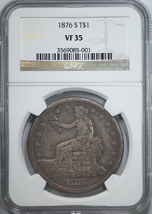 1876-S Trade Dollar T$1 NGC VF35