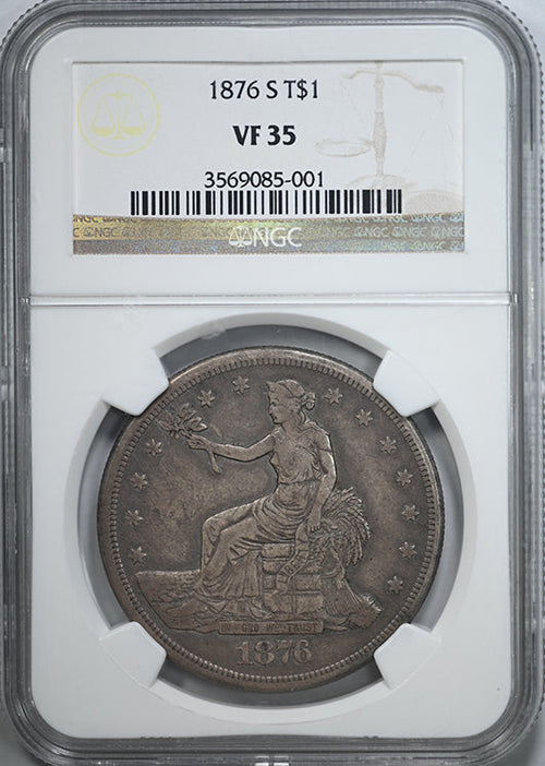 1876-S Trade Dollar T$1 NGC VF35