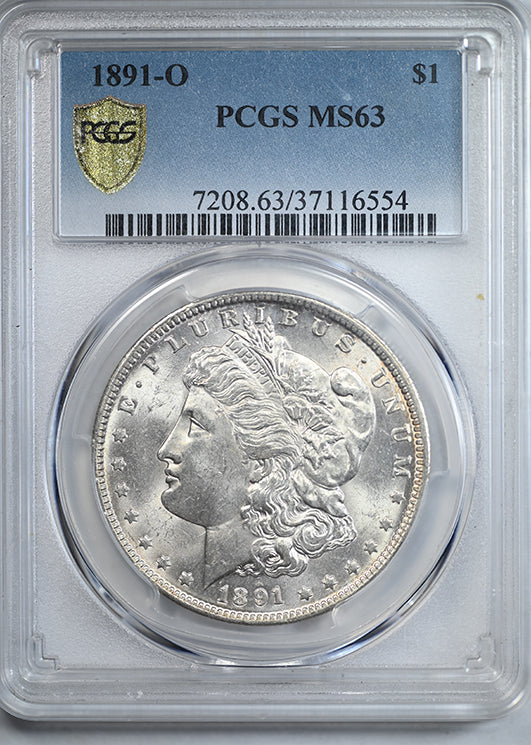 1891-O Morgan Dollar $1 PCGS MS63