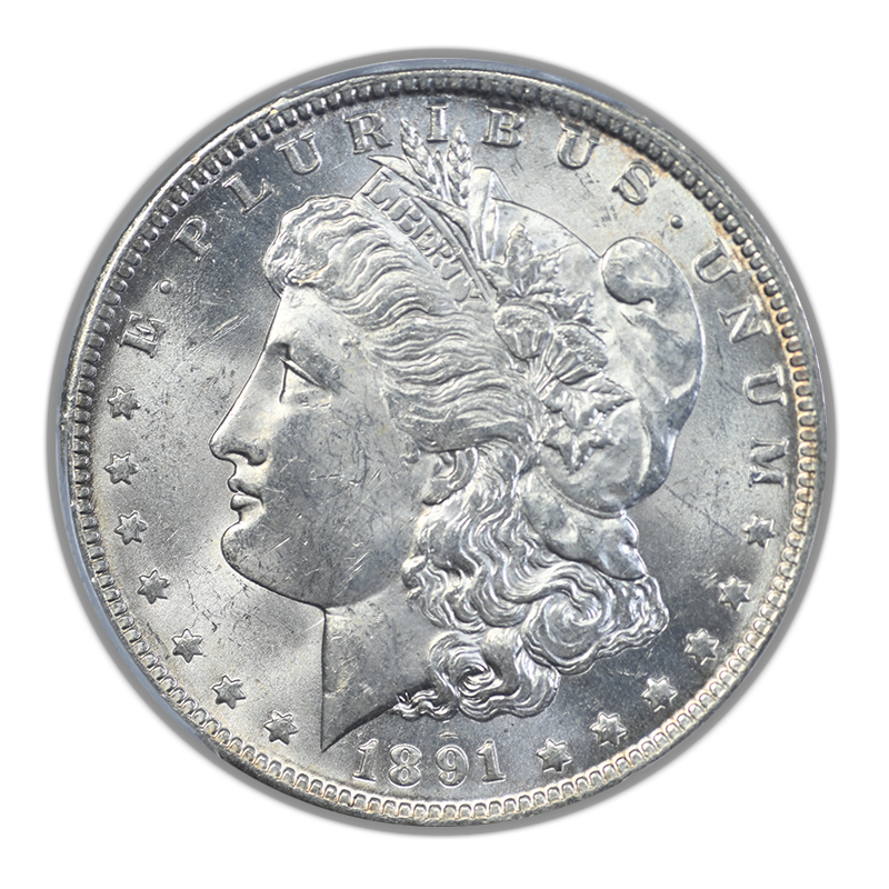 1891-O Morgan Dollar $1 PCGS MS63