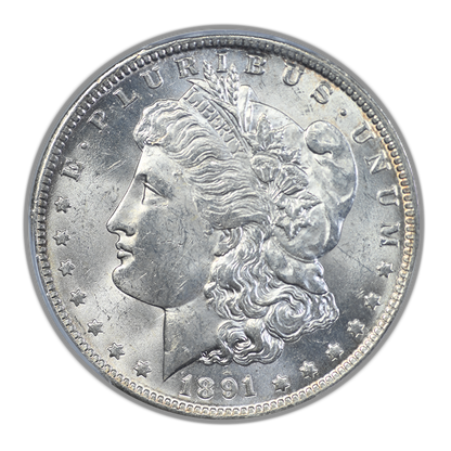 1891-O Morgan Dollar $1 PCGS MS63