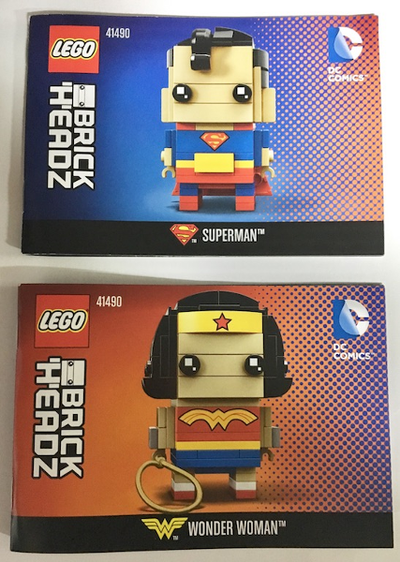 41490-Superman & Wonder Woman - San Diego Comic - Con 2016 Exclusive - INSTRUCTIONS ONLY