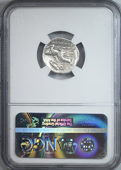 323-317 BC Kingdom of Macedon Philip III AR Drachm NGC Ancients F