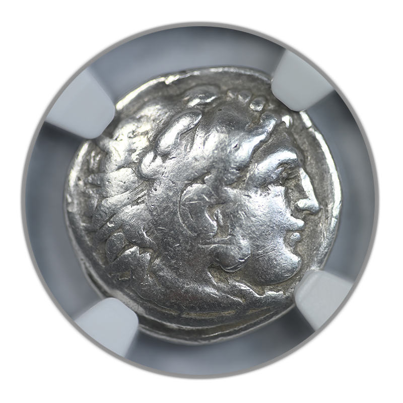 323-317 BC Kingdom of Macedon Philip III AR Drachm NGC Ancients F