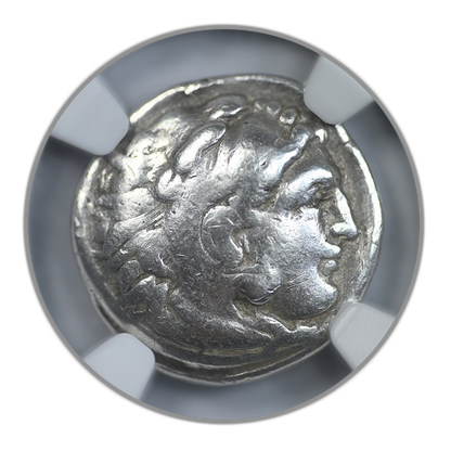 323-317 BC Kingdom of Macedon Philip III AR Drachm NGC Ancients F