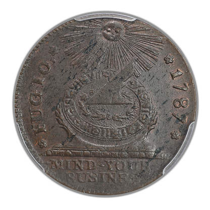 1787 Fugio Cent 1C United States, 4 Cinq PCGS MS63BN