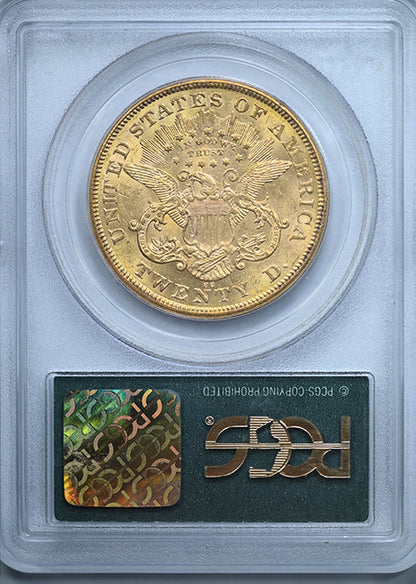 1875-CC Liberty Head Gold Double Eagle $20 PCGS AU58 OGH