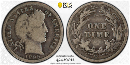 1895-O Barber Dime 10C PCGS G06