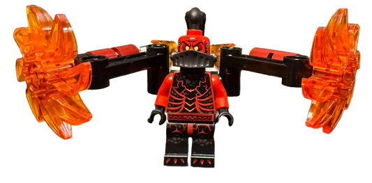 General Magmar - Backpack with Saw Blades (Ultimate General Magmar), nex056 - NEXO KNIGHTS Minifigure