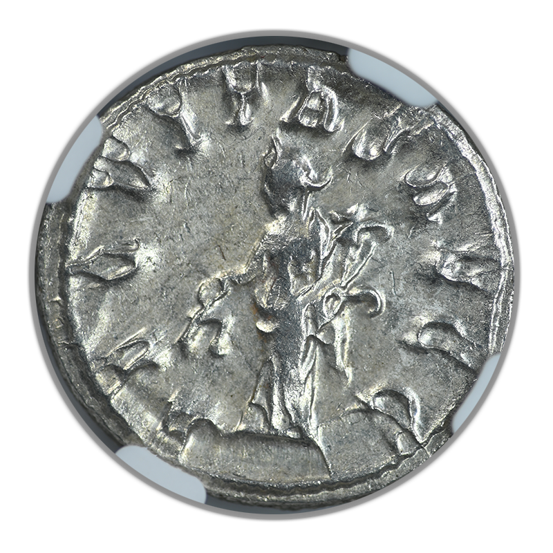 AD 244-249 Roman Empire Philip I AR Double-Denarius NGC Ancients Choice AU