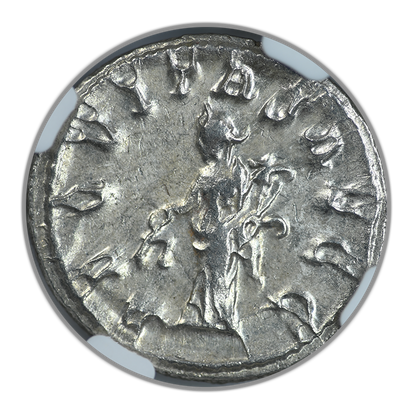 AD 244-249 Roman Empire Philip I AR Double-Denarius NGC Ancients Choice AU