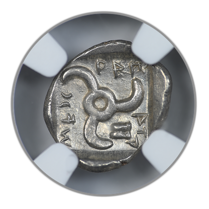 c. 390-360 BC Greek Coinage Dynasts of Lycia AR Sixth-Stater Mithrapata NGC Ancients AU
