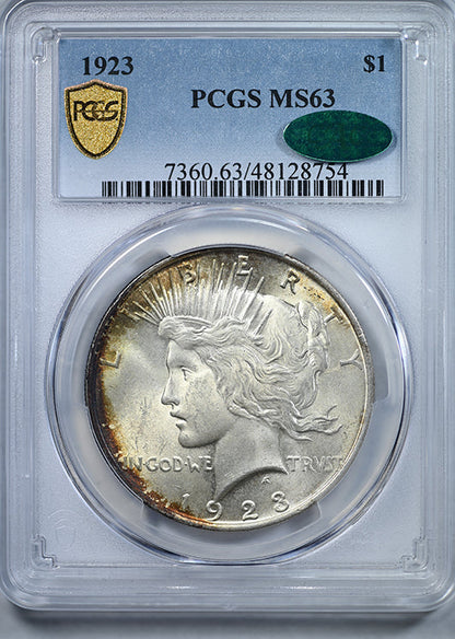 1923 Peace Dollar $1 PCGS MS63 CAC