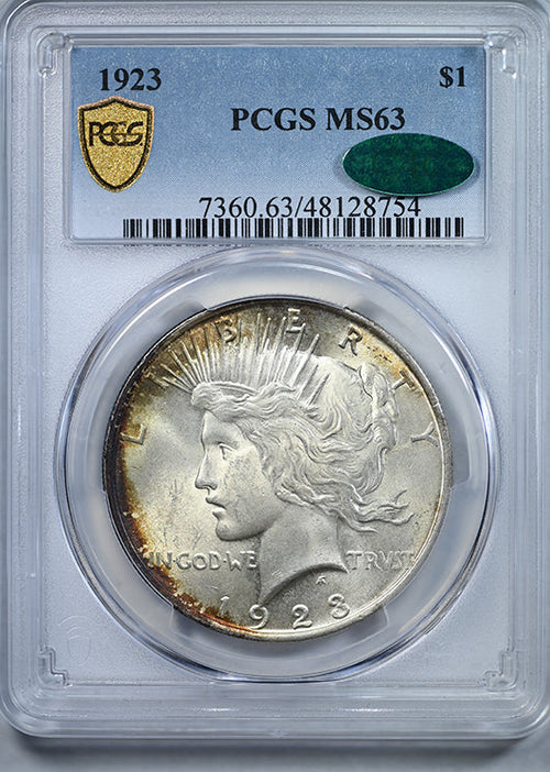 1923 Peace Dollar $1 PCGS MS63 CAC