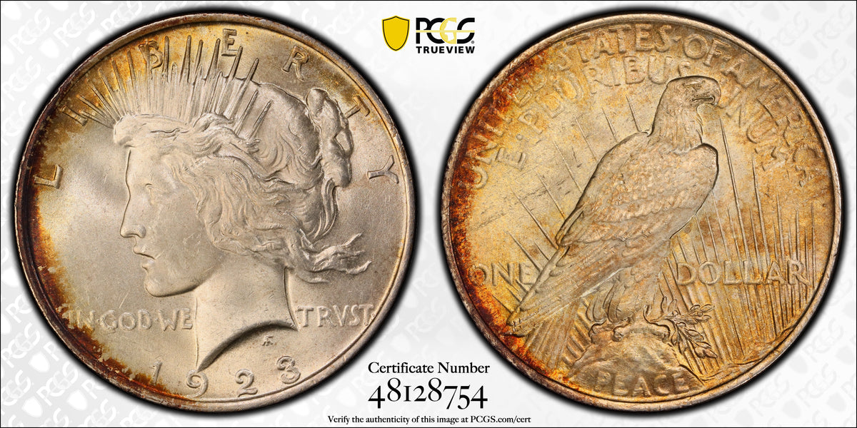 1923 Peace Dollar $1 PCGS MS63 CAC