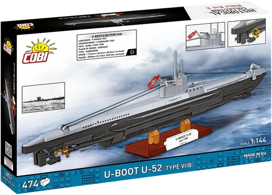 U-Boot U-52 (Type VIIB) Submarine, WWII: COBI Set #4852