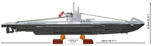 U-Boot U-52 (Type VIIB) Submarine, WWII: COBI Set #4852