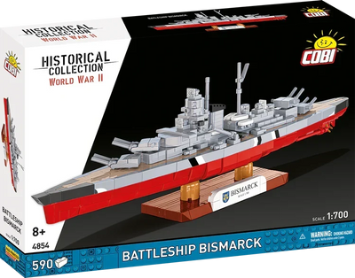 German Battleship Bismarck 1:700 Scale, WWII: COBI Set #4854