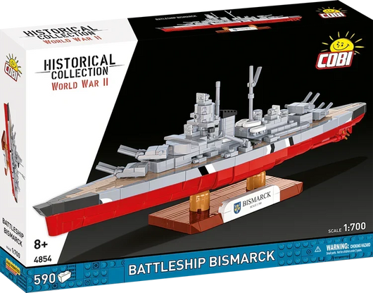 German Battleship Bismarck 1:700 Scale, WWII: COBI Set #4854