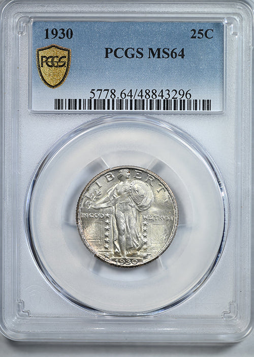 1930 Standing Liberty Quarter 25C PCGS MS64