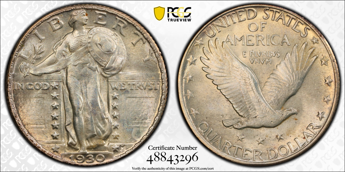 1930 Standing Liberty Quarter 25C PCGS MS64